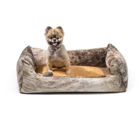 Brindle Cowhide Pet Bed, 22X29X8"