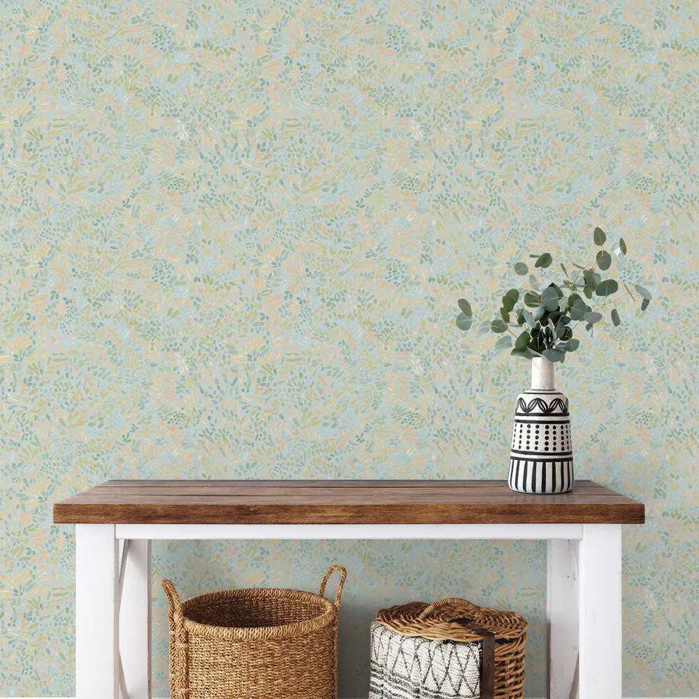 Brushstroke Garden Peel and Stick Wallpaper