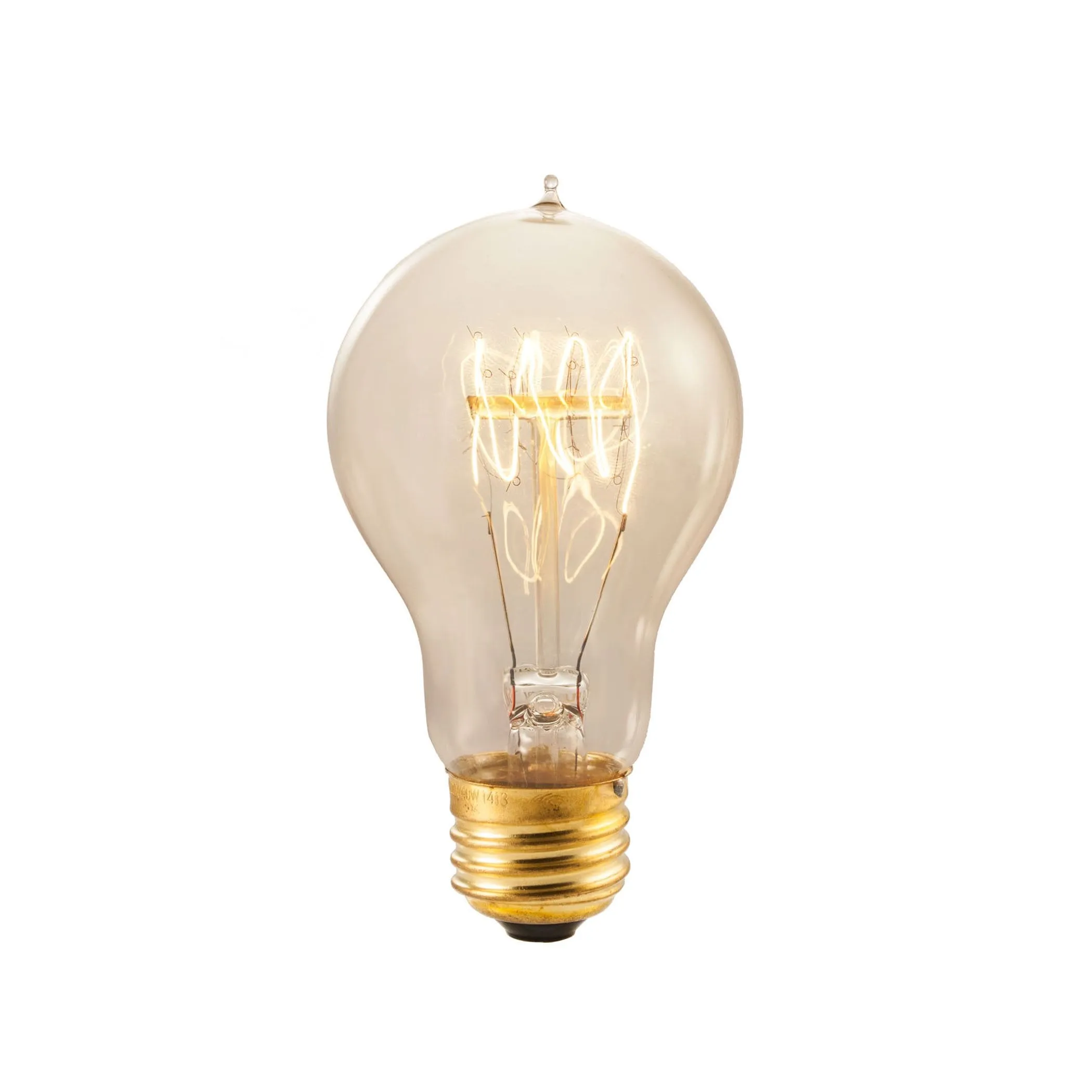 Bulbrite 136020 60 Watt A19 Incandescent White Nostalgic Loop