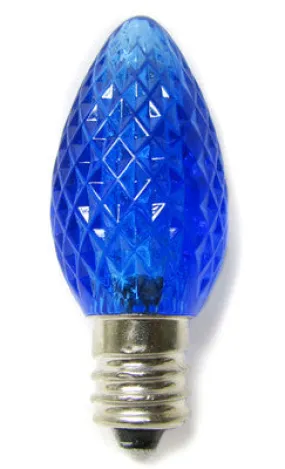 C7 LED Bulbs - Blue - 25 Pack