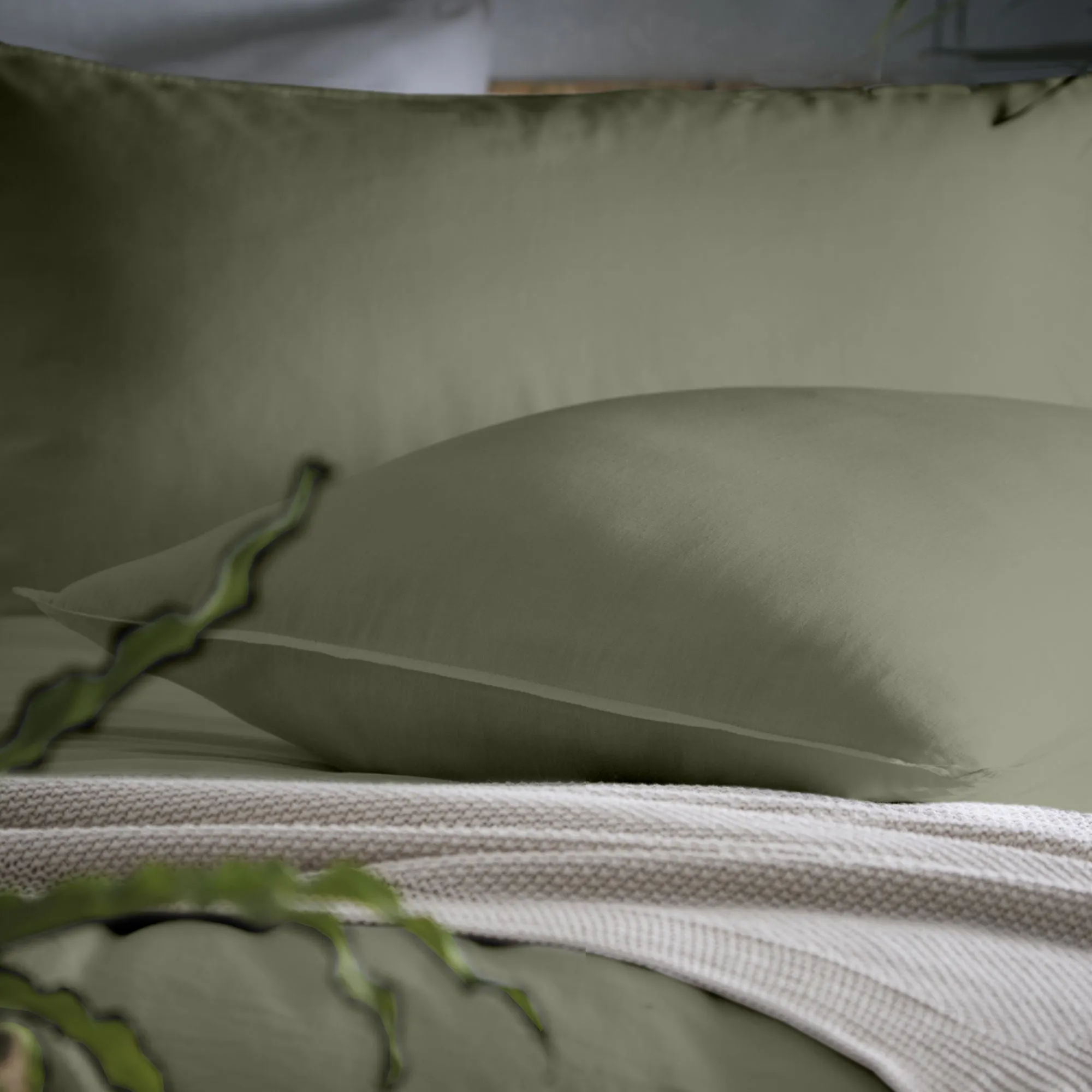 Cassia Duvet Cover Set by Appletree Loft in Khaki