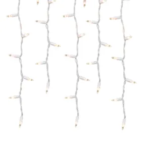 Celebrations Classic LED T5 Pure White 100 ct Icicle Christmas Lights 6 ft.