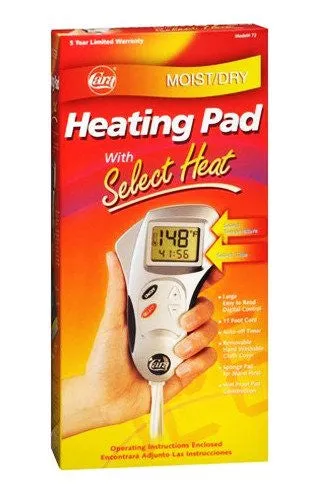 Chair Moist Dry Heating Pad with Select Heat LCD Screen