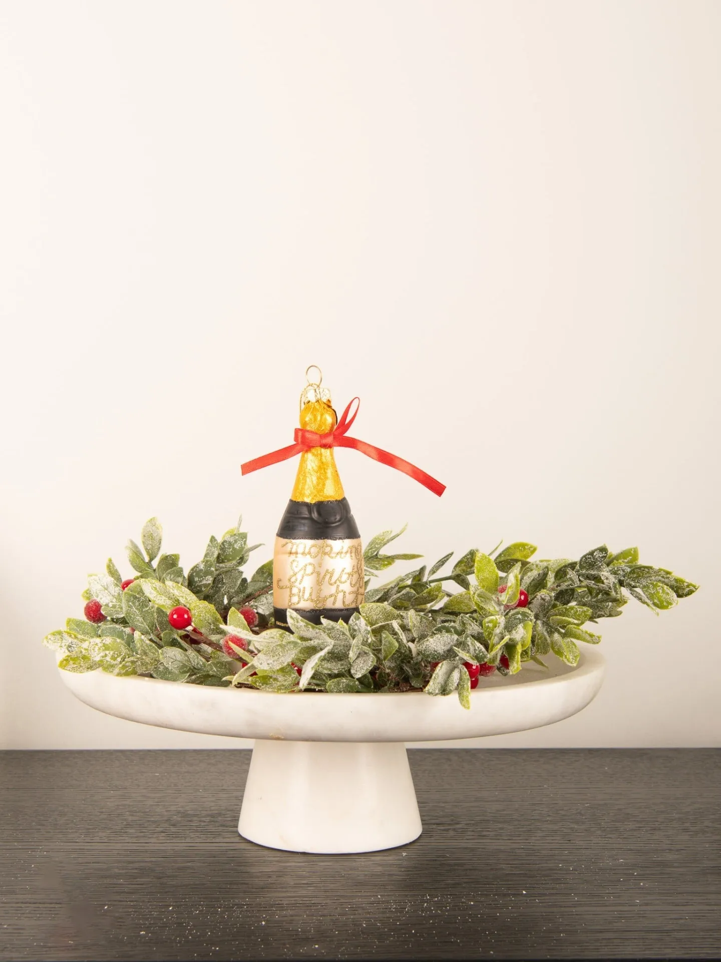 Champagne Bow Ornament