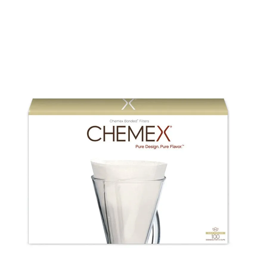 Chemex Bonded Filter - Half Moon - 100 ct