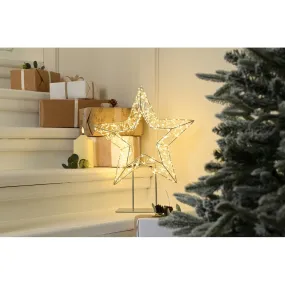 Christmas Dewdrop Star Light Warm White Outdoor 720 LED - 46cm