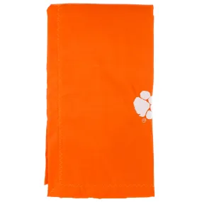 Clemson Tigers Silky and Super Soft Plush Baby Blanket, 28" x 28"