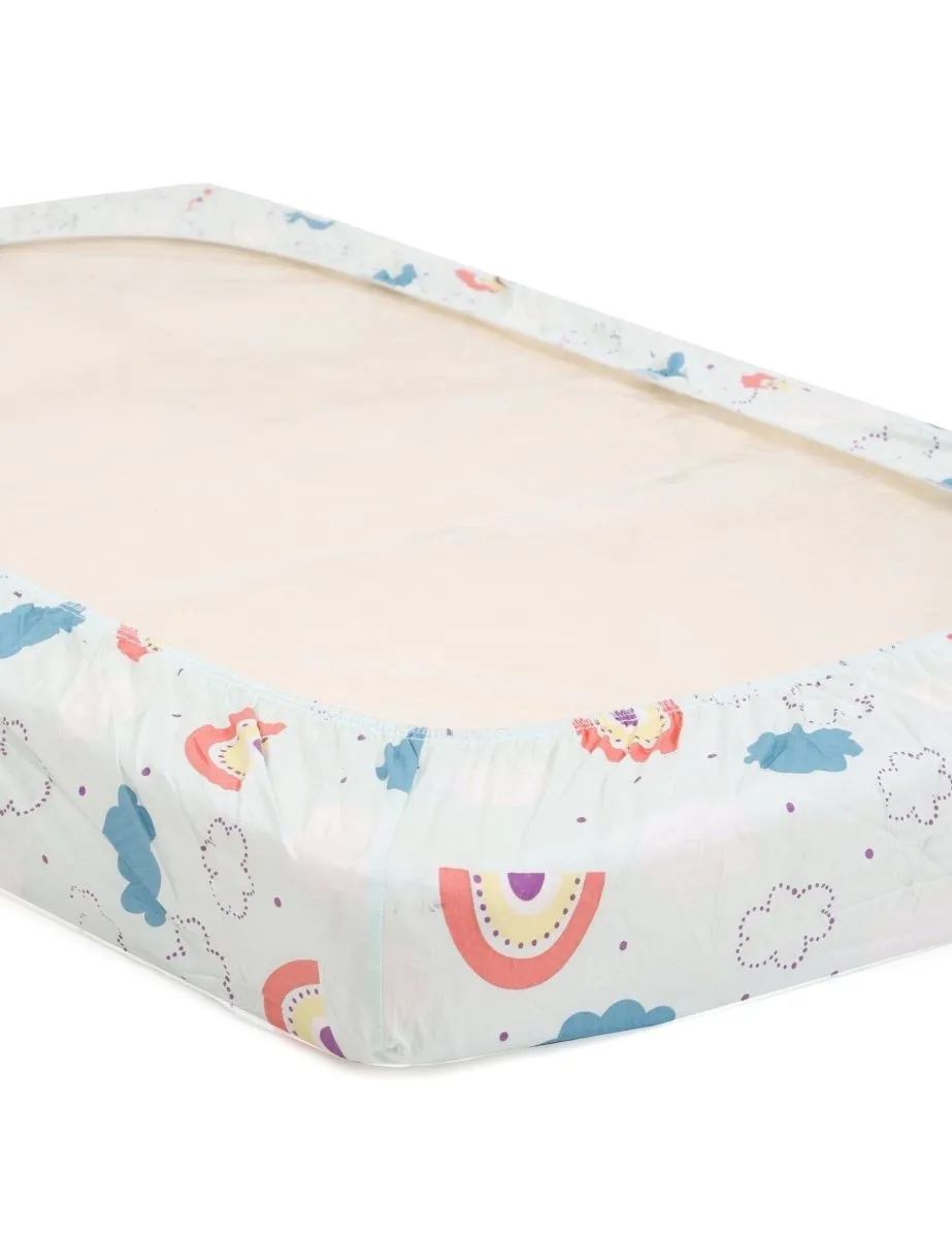 Combo of Baby Crib Sheet - Dreamy Animals and Magical Unicorn