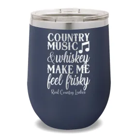 Country Music And Whiskey 12oz Stemless Wine Cup