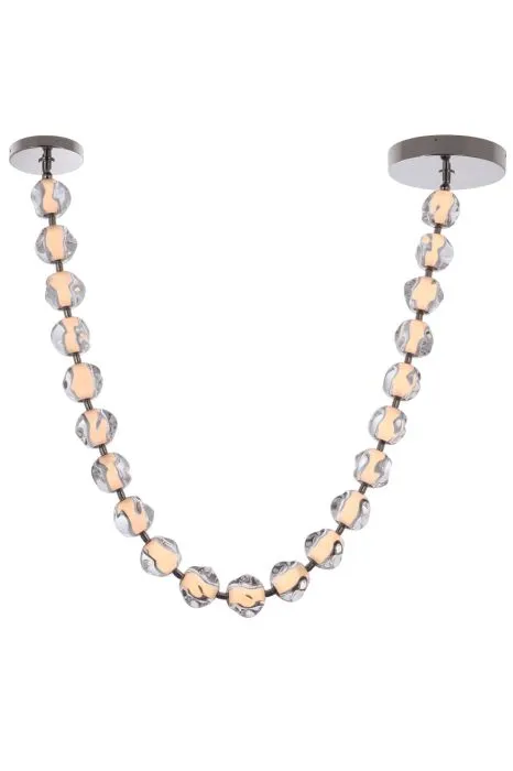 Craftmade 59494-PLN-LED Jackie 106 Inch LED Crystal Necklace Pendant in Polished Nickel