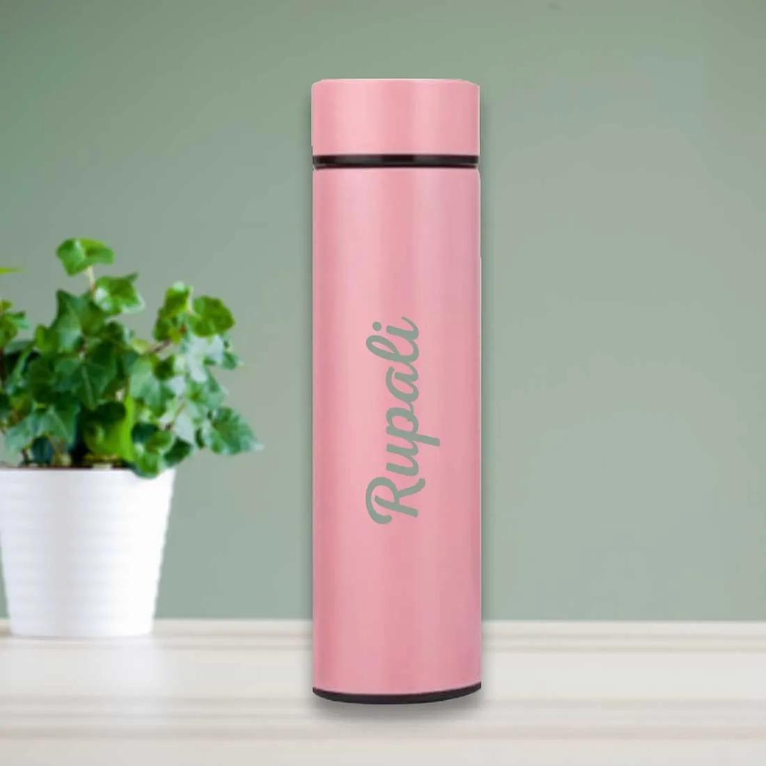 Custom Coffee Flask Thermal for Tea with Temperature Display - Add Name