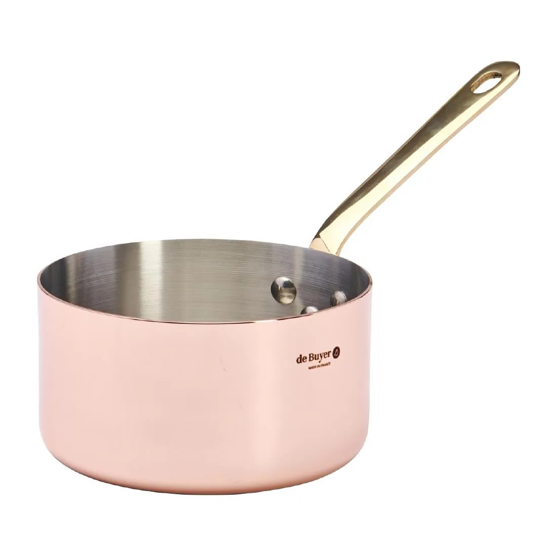 De Buyer Inocuivre Saucepan with Brass Handle 14cm