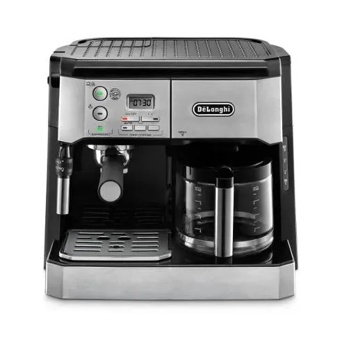 Delonghi 2 In 1 Espresso & American Coffee Machine Cappuccino System Cup Storage