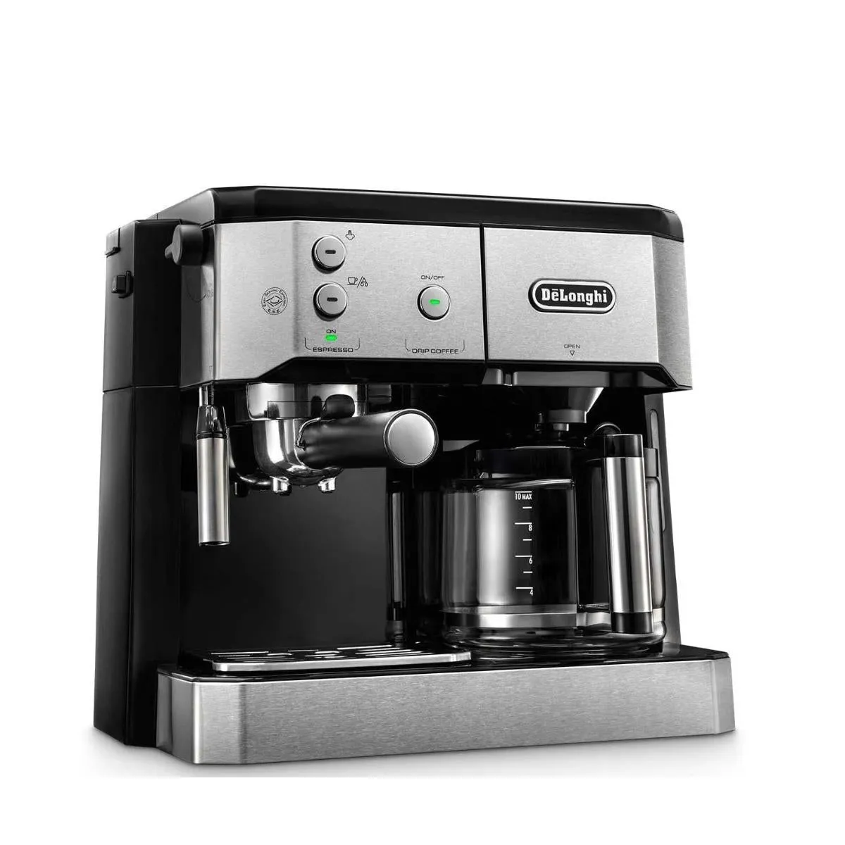 Delonghi 2 In 1 Espresso & American Coffee Machine Cappuccino System Cup Storage