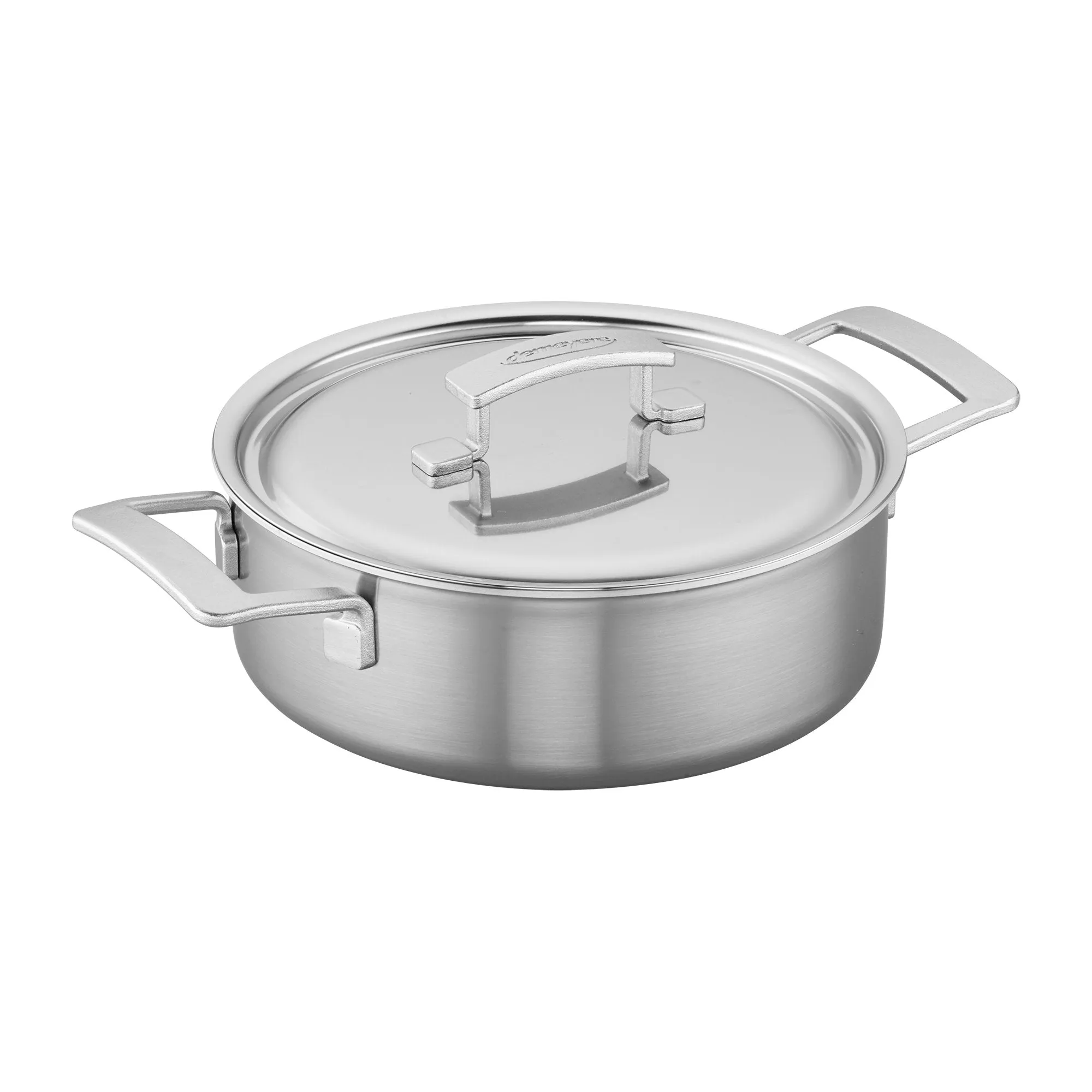 Demeyere 1015783 Industry 4-qt Stainless Steel Saucepan with Solid Metal Handle