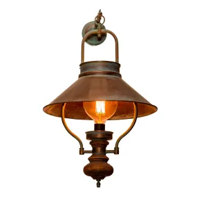 Dion pendant lamp in antique look, copper