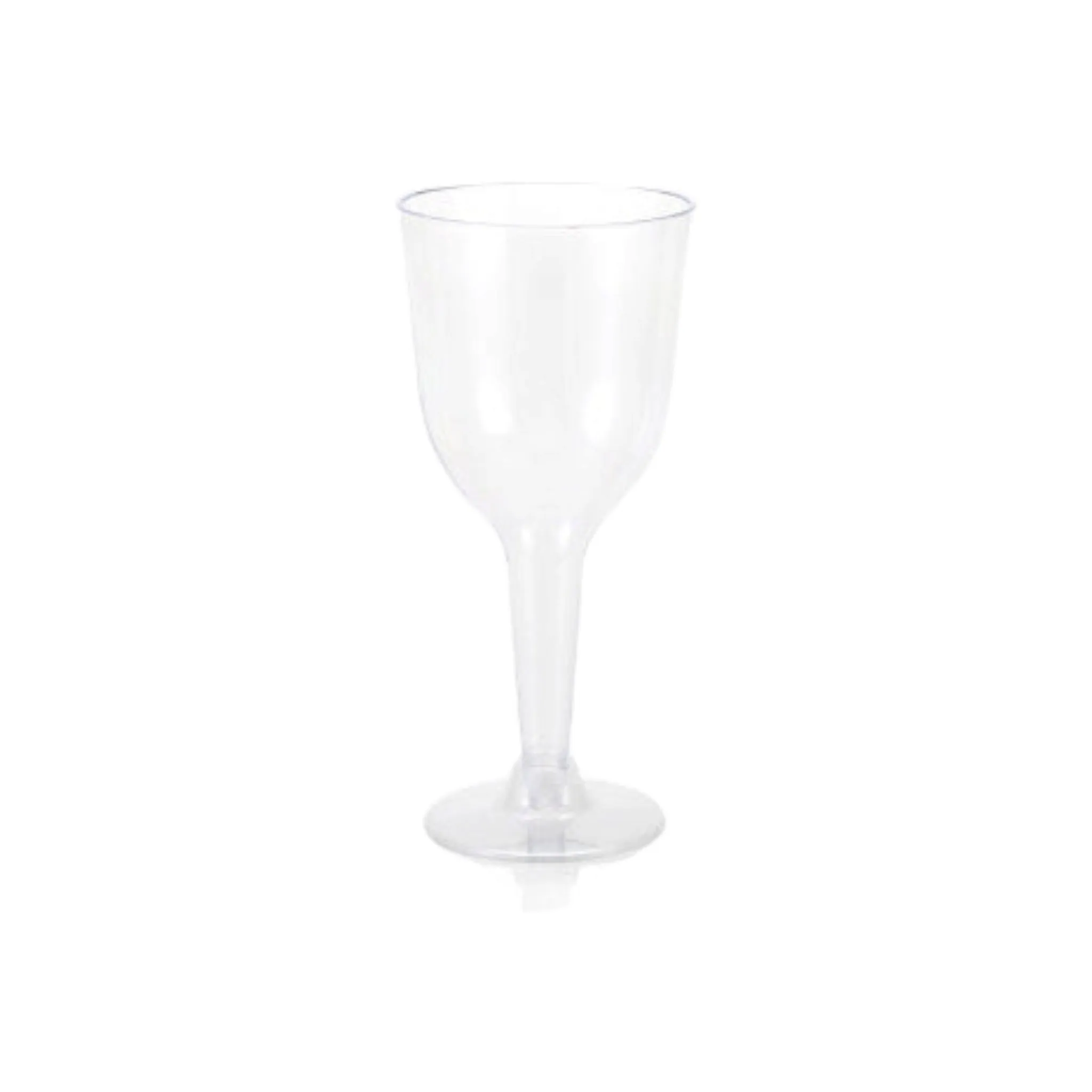 Disposable Party Cup 150ml Clear Stemmed Glass with Detachable Base 10pack