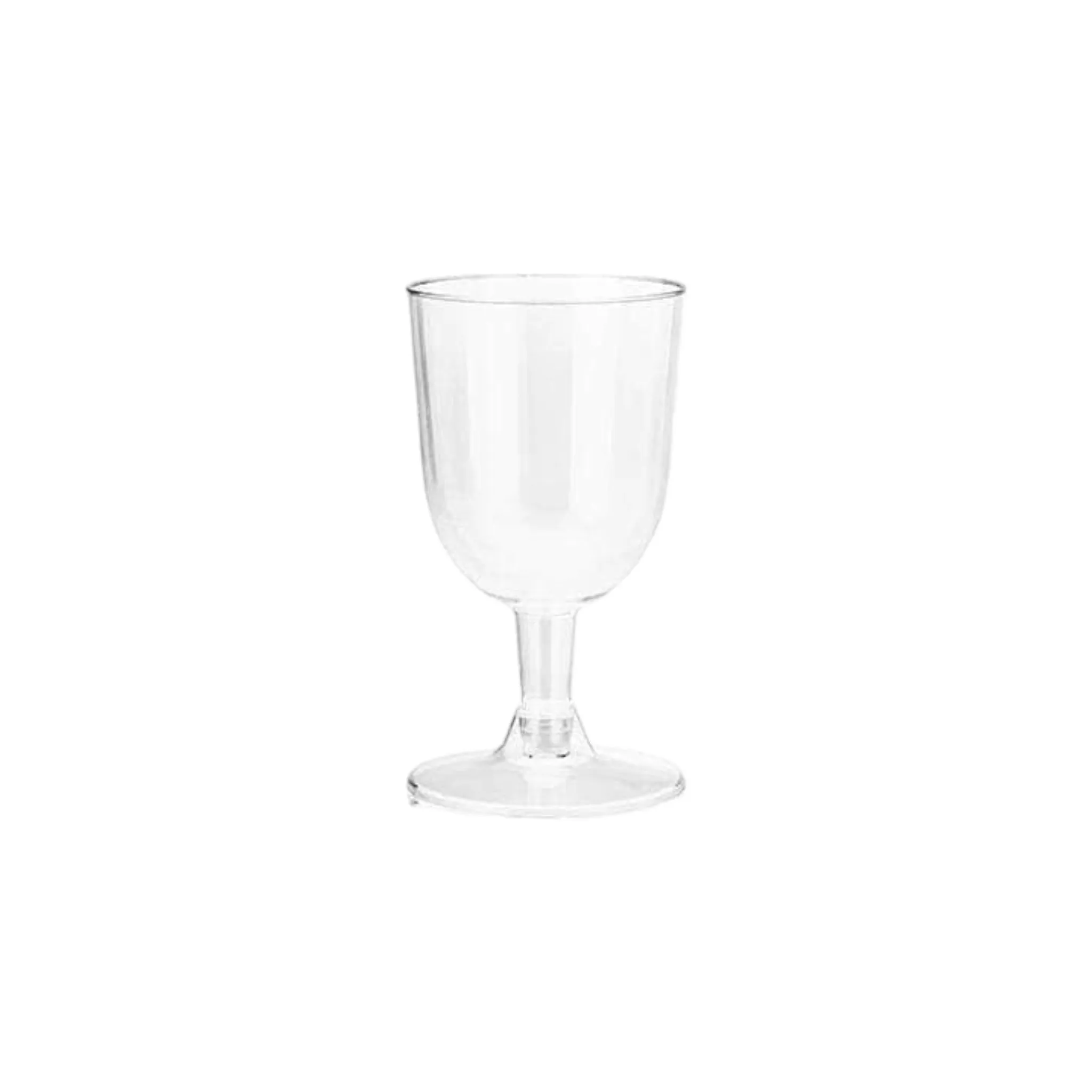 Disposable Party Cup 150ml Clear Stemmed Glass with Detachable Base 10pack