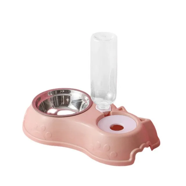 Dog Bowl Cat Feeder Bowl Automatic Drinking Bowl