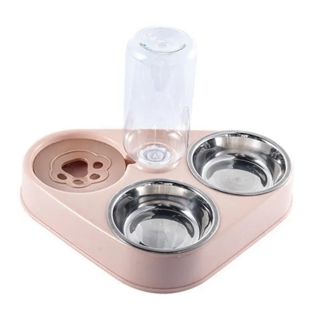 Dog Bowl Cat Feeder Bowl Automatic Drinking Bowl