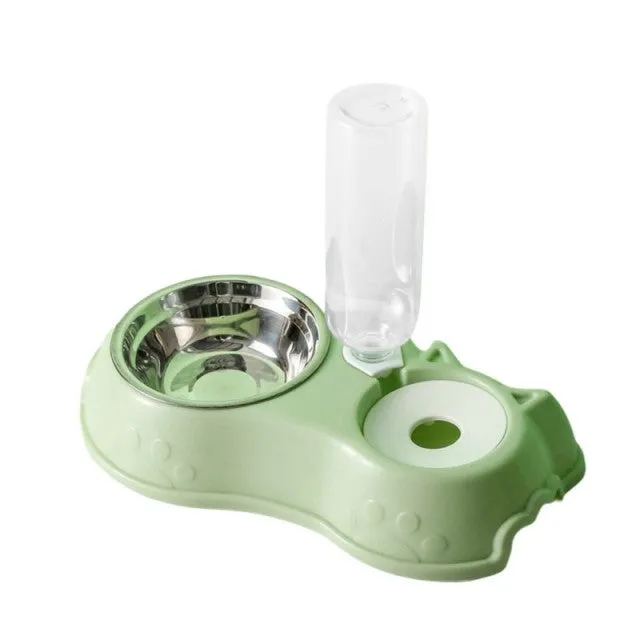 Dog Bowl Cat Feeder Bowl Automatic Drinking Bowl