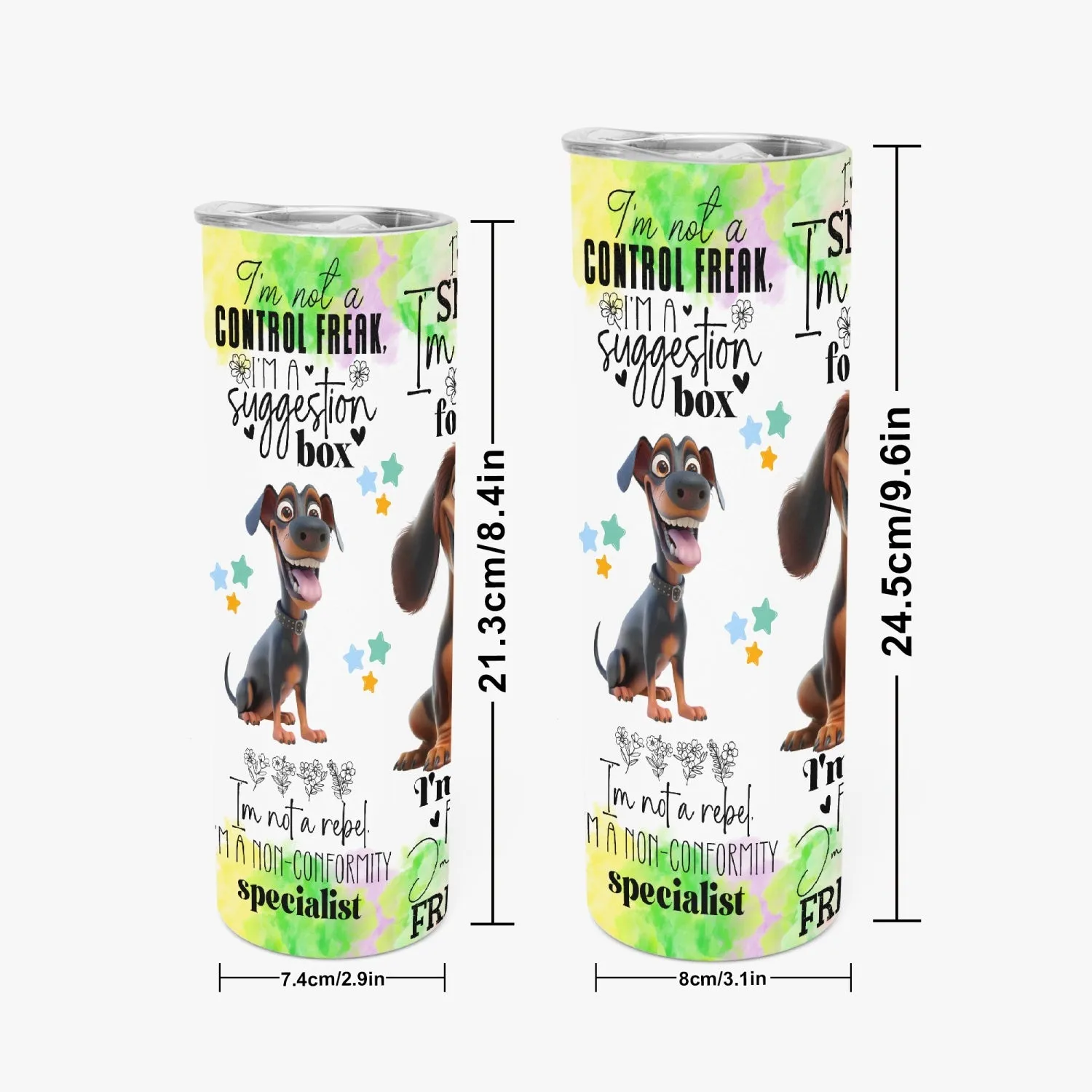 Dog Fun 20oz Skinny Tumbler