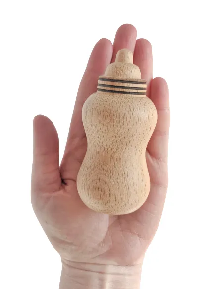 Doll Bottle - Beech - 3.7 inches