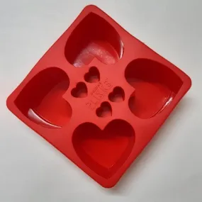 DRINKS PLINKS HEART SHAPED ICE CUBE BAKING TRAY