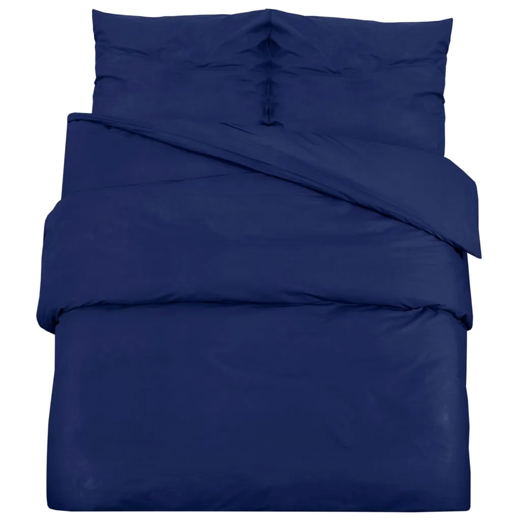 Duvet Cover Set Navy Blue 135x200 cm Light-weight Microfiber