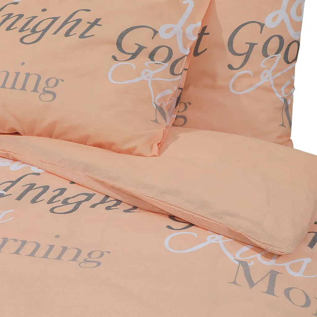 Duvet Cover Set Pink 260x240 cm Cotton