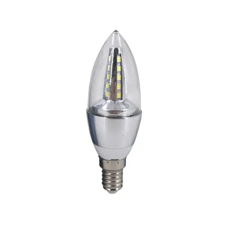 E14 3w Led Candle Bulb Bulb 6500k Silver