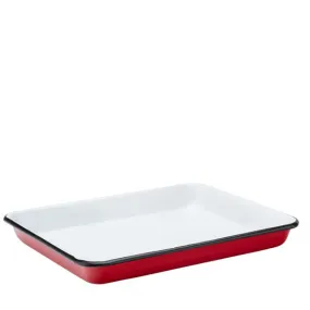 Eagle Enamel Red Baking Tray 11" (28cm) - Pack 6