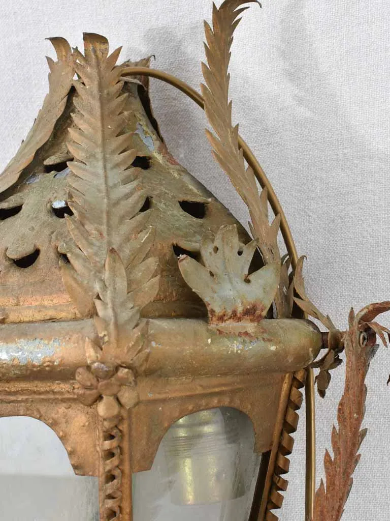 Early 20th century Venetian lantern 6'10"