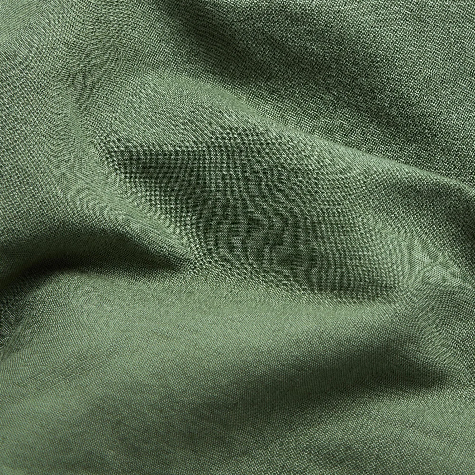 Elm Green Linen Blend Duvet Cover