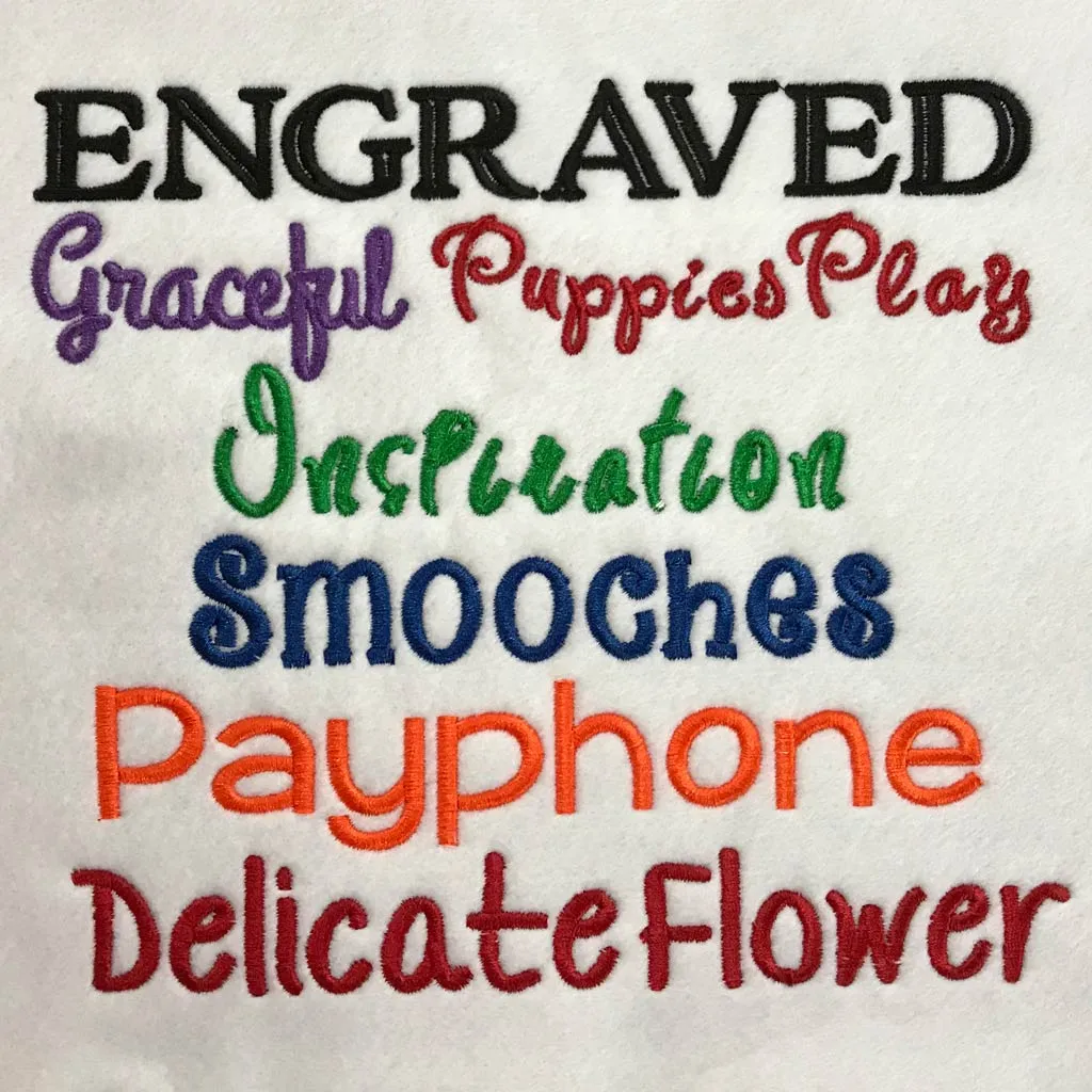 Embroidered Flower Swag & Name Baby Blanket