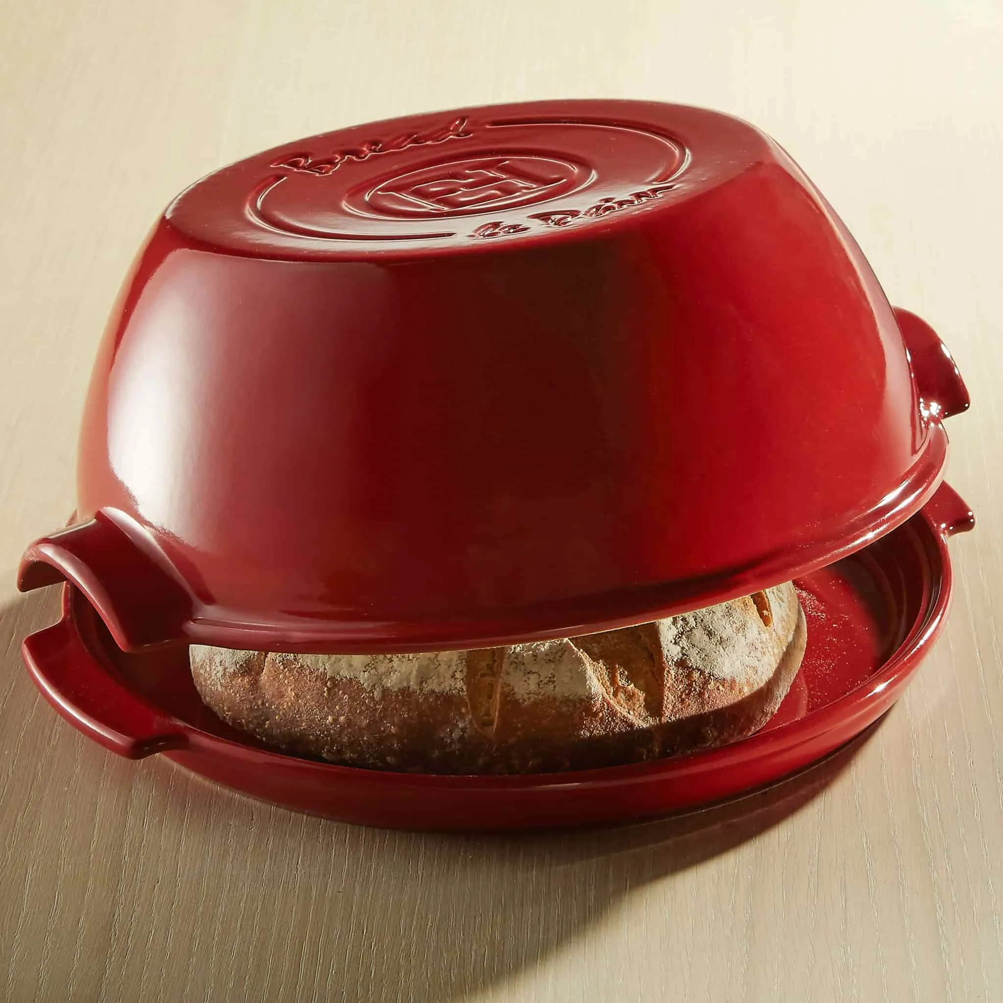 Emile Henry Red Round Bread Baker