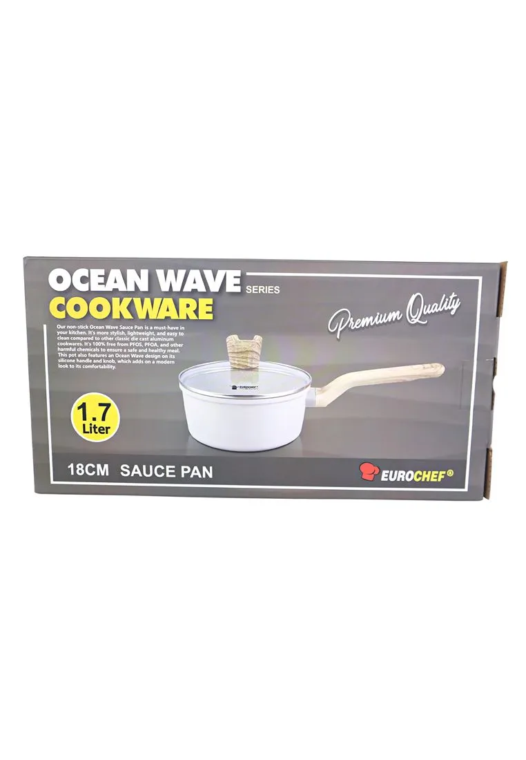 Eurochef Ocean Wave Series Saucepan 18cm with Lid