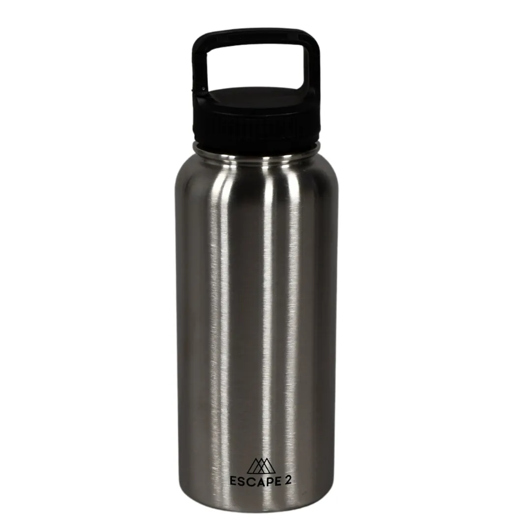 Explorer Water Bottle 1L Black  SS