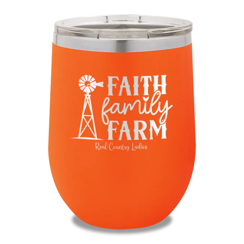 Faith Family Farm 12oz Stemless Wine Cup