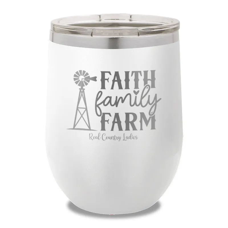 Faith Family Farm 12oz Stemless Wine Cup