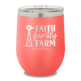 Faith Family Farm 12oz Stemless Wine Cup