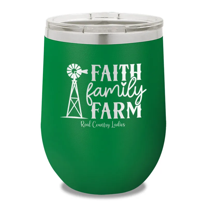 Faith Family Farm 12oz Stemless Wine Cup