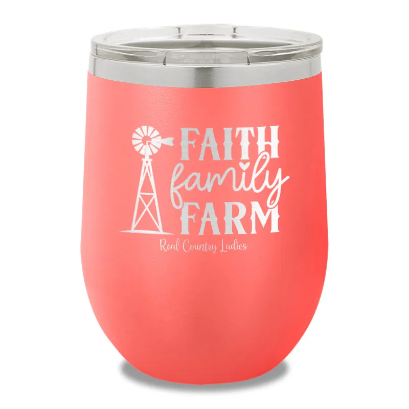 Faith Family Farm 12oz Stemless Wine Cup