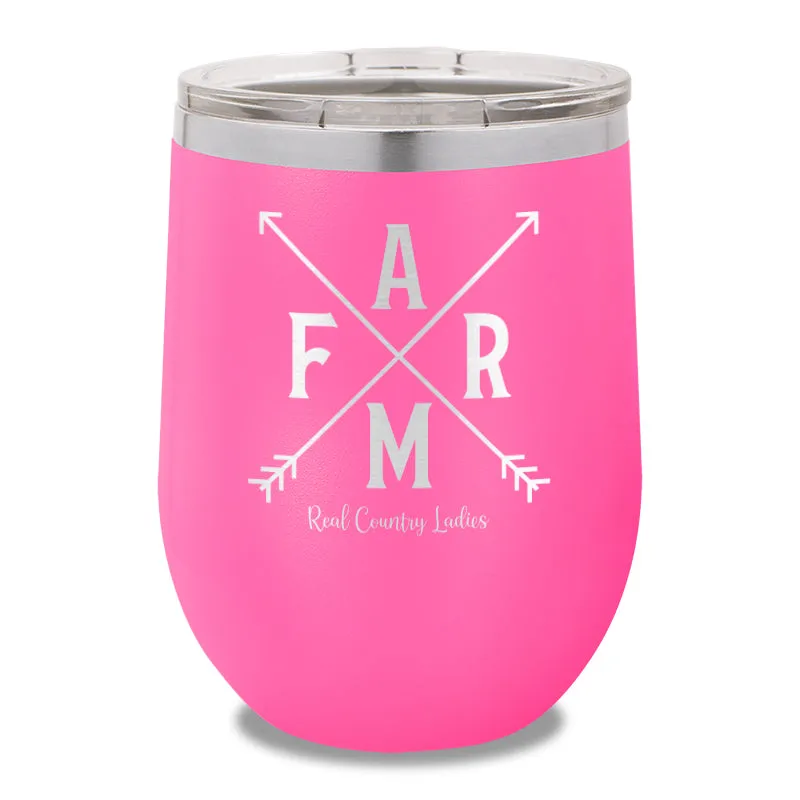 Farm Arrows 12oz Stemless Wine Cup