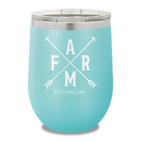 Farm Arrows 12oz Stemless Wine Cup