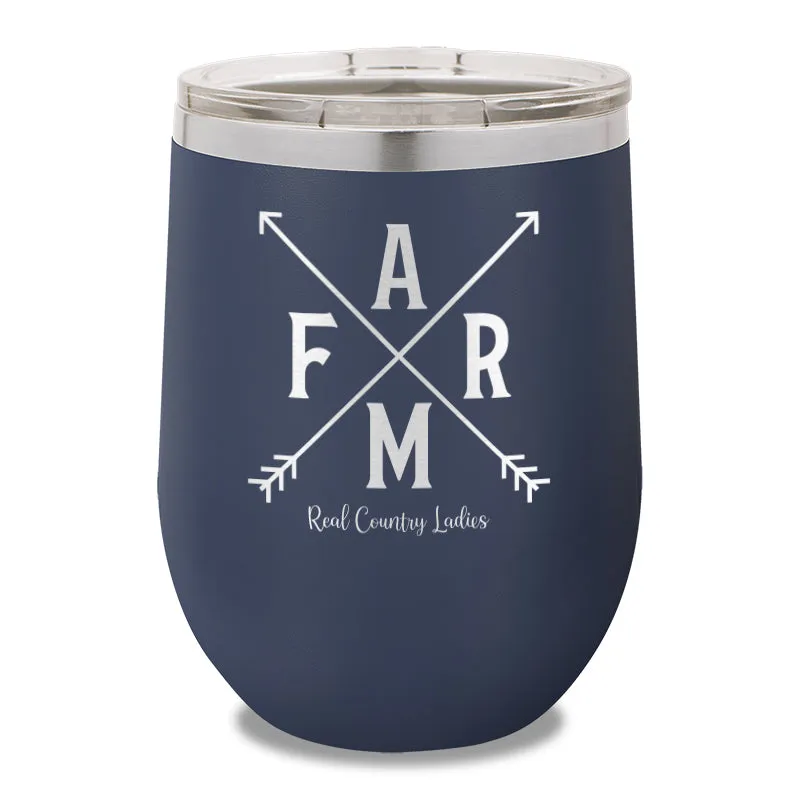 Farm Arrows 12oz Stemless Wine Cup