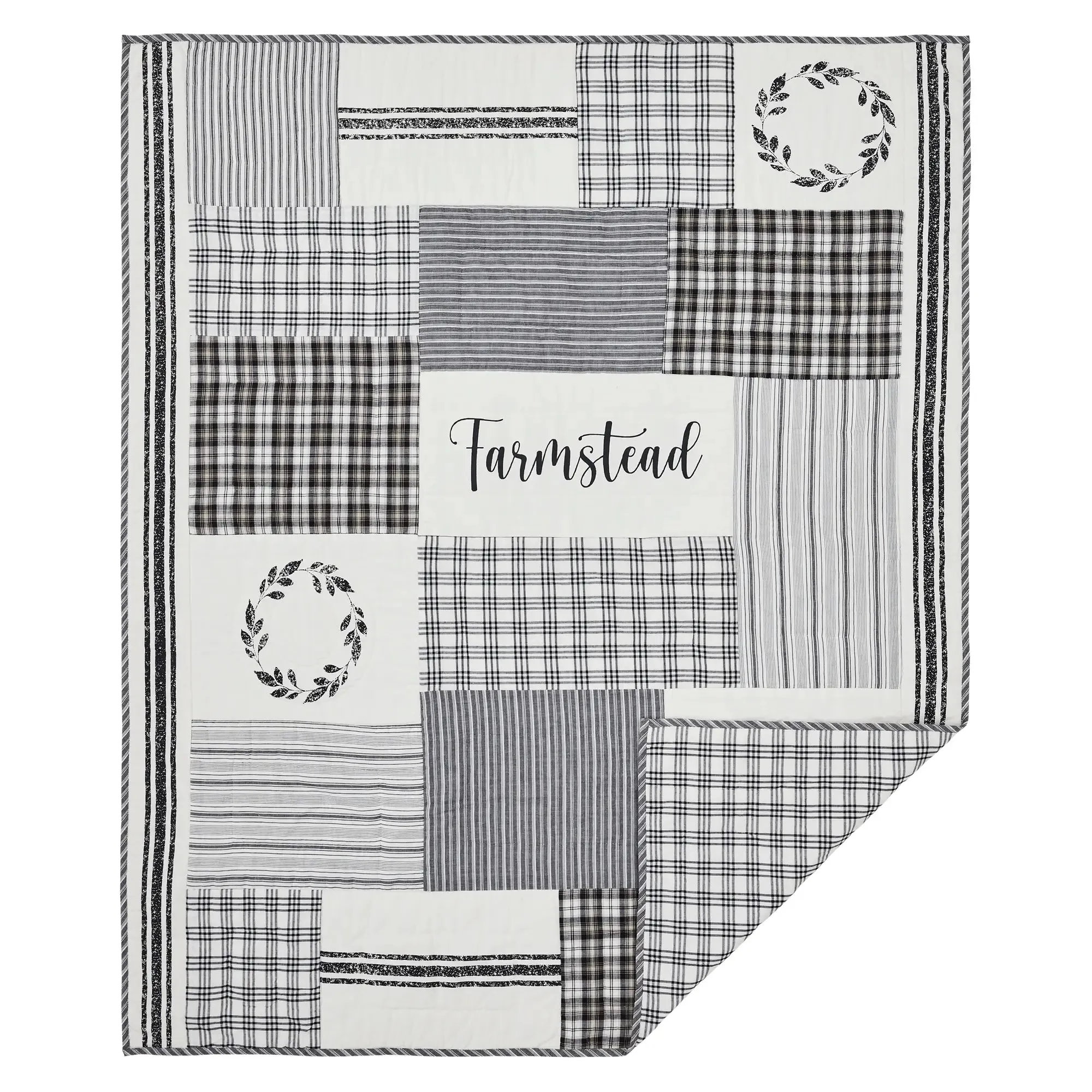 Farmhouse Patchwork Throw Blanket