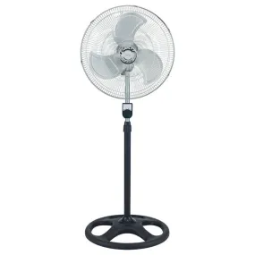 Fenici 45cm High Velocity Pedestal Fan Black & Chrome - FFSW45C2G