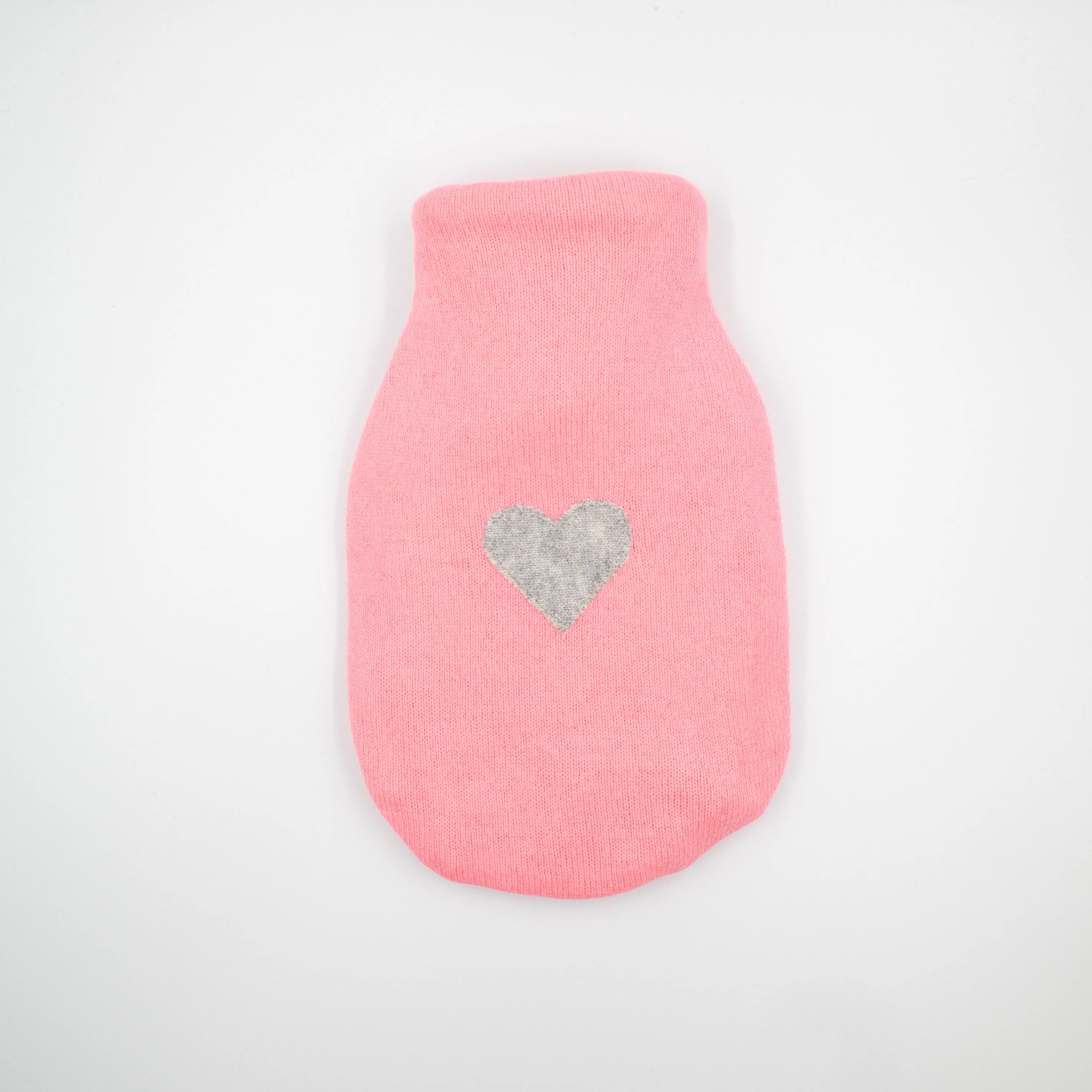 Flamingo Pink Cashmere Small Hot Water Bottle