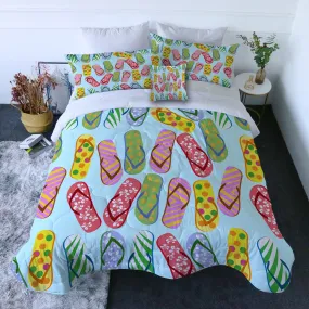 Flip Flops Kinda Girl Quilt Set